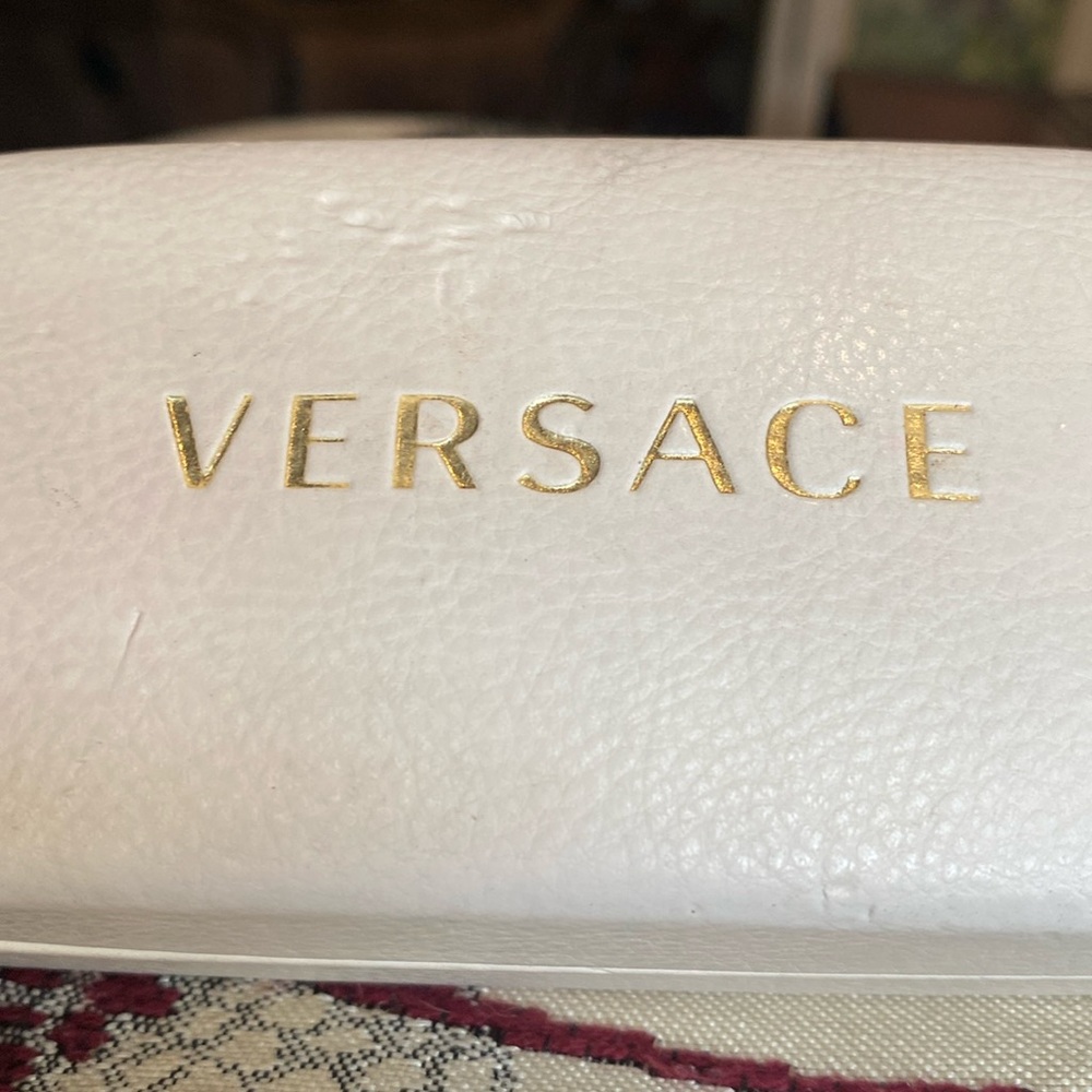 Old Versace Eyeglass Case with glasses